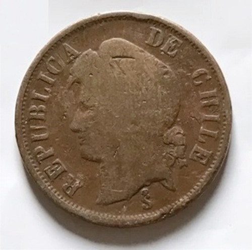 Moneda Antigua Chile 1890 Economia Es Riqueza