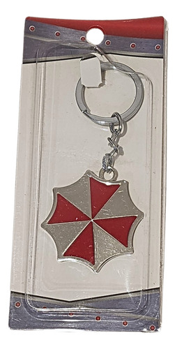 Llavero Metálico Umbrella Corporation Rojo