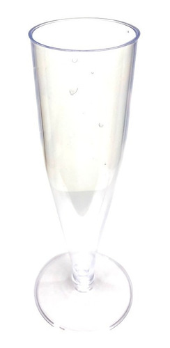 Copa Flauta Transparente De Plástico (35 Piezas)
