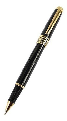 Gullor Rollerball Pen 883r Golden Clip - Negro