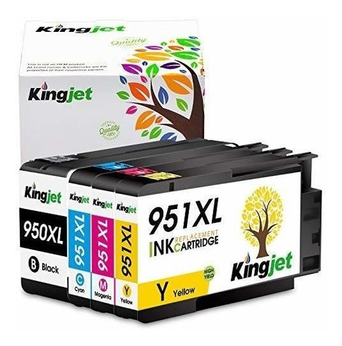 Cartucho Alternativo Hp 950xl 951xl 4 Un. Kingjet