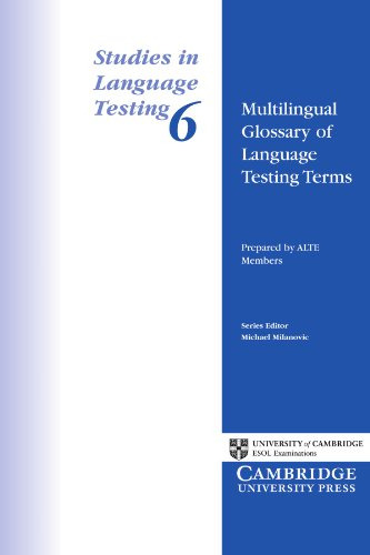 Libro Multilingual Glossary Of Language Testing Terms De Vva