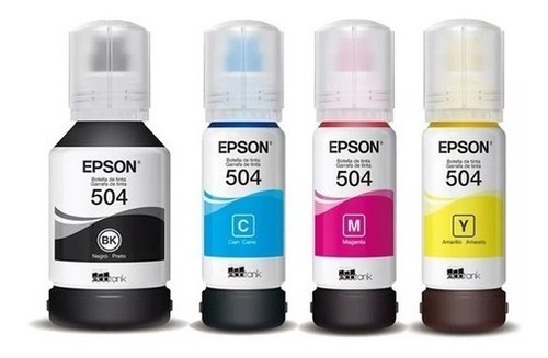 Imagen 2 de 2 de Botella De Tinta Epson 504 Cmyk