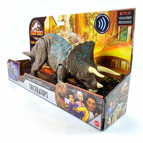 Imagen 4 de 6 de Jurassic World Triceratops Campo Cretácico Con Sonido @@