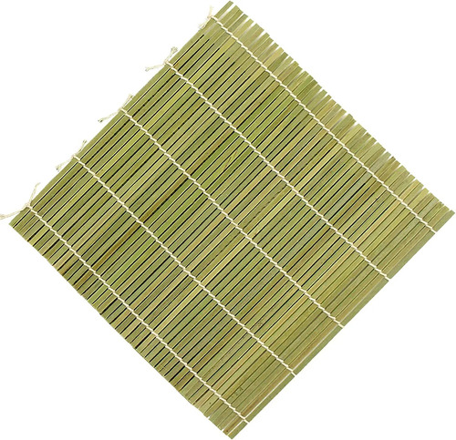 Tapete De Sushi De Bambú Natural, 9.5 Pulgadas, Color Verde