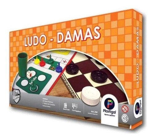 Ludo Y Damas 2 En 1 Plastigal Juegos De Mesa Familiar 204