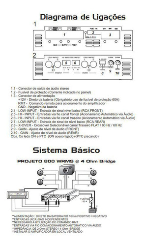 Módulo Amplificador Falcon Digital Class D - Df 800.4 Dhx