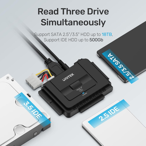 Unitek Usb C To Ide And Sata Converter External Hard Driv...