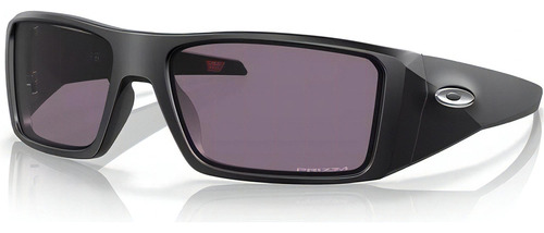 Gafas de sol Oakley Heliostat Oo9231-0161 para hombre, color negro, lente, color gris, negro, diseño curvo, varilla, color negro