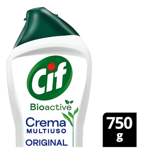 Cif Crema Multiuso Bioactive Original Botella X 750g