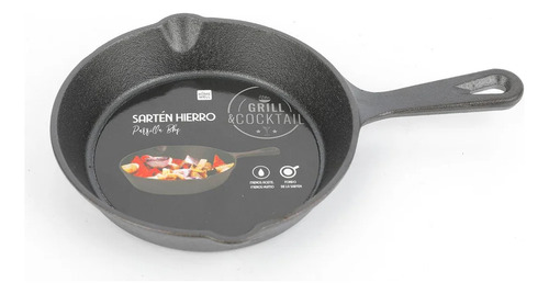 Sartén De Hierro Fierro Fundido 15.5 Cm Negro