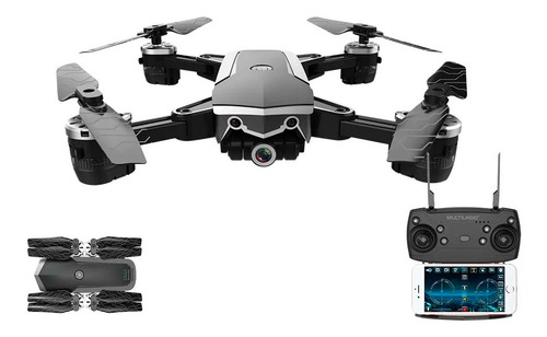Drone Multilaser Eagle Câmera 1280p Preto Portátil Es256