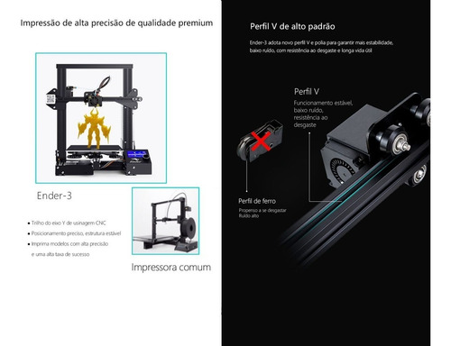 Imagem 6 de 9 de Impressora 3d Creality Ender 3 Shop Revenda Oficial
