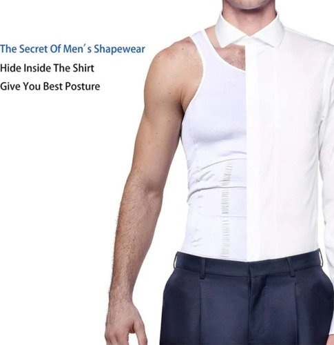 Imagen 4 de 9 de Ropa Interior Playeras Faja Reductora Hombre Reduce Camiseta