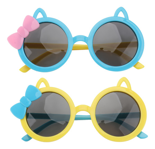 Gafas De Sol Infantiles Con Dibujos Animados, 2 Pares