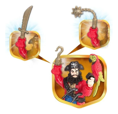 Barco Pirata Chap Mei Con Figuras Gigante Original Realista