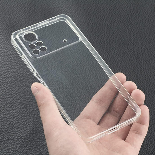Funda Silicona Tpu Suave Carcasa Para Poco M4 Pro 4g+mica Transparente Xiaomi Poco M4 Pro 4g