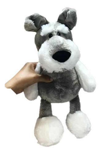 Peluche Schnauzer De 35 Cm, Muñeco De Perro Relle