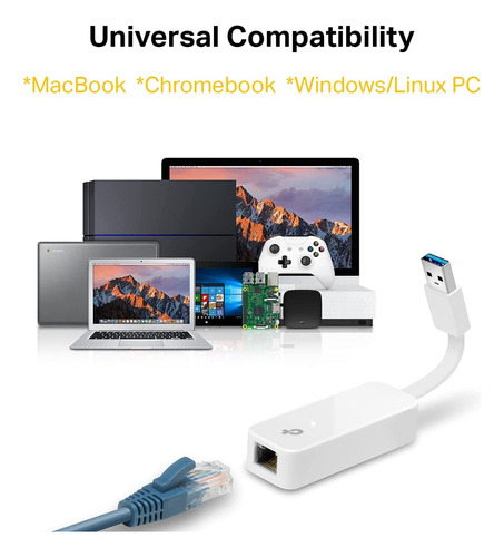 Tp-link Adaptador De Red Usb 3.0 A Ethernet Rj45 Lan Gigabit