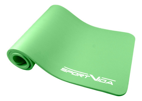 Mat De Yoga, Alfombra Espesor 10mm Extra Resistente Color Verde