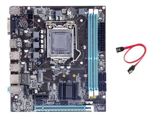 Placa Base H61+ Cable Lga1155 M.2 Nvme Compatible Con 2 X Dd