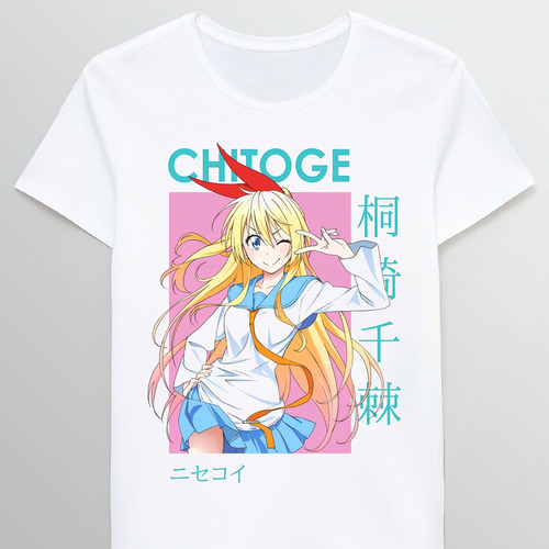 Remera Chitoge Kirisaki Nisekoi False Love Card Ani 46630197