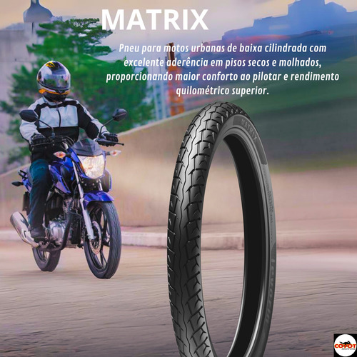 Pneu Traseiro Levorin Matrix 100/90-18 Uso Com Câmara