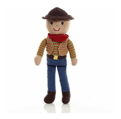 Pebble Fair Trade Hand Crochet Cowboy