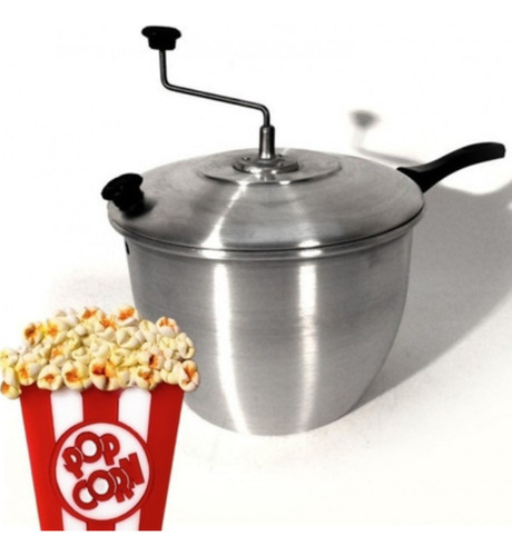 Pochoclera Olla Aluminio 24cm Almandoz