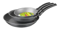 Comprar Jogo De Frigideiras 3 Pc Turim Cinza Sortidos De Alu Com Rev