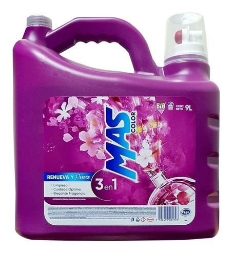Mas color detergente líquido renueva y florece 9L