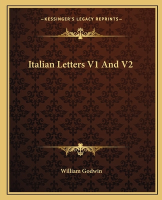 Libro Italian Letters V1 And V2 - Godwin, William