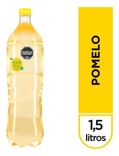 Agua Saborizada Aquarius Pomelo 1,5 Lts X6 Zetta Bebidas