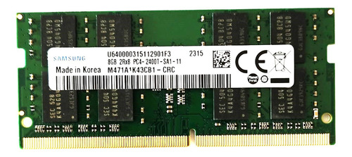 Memoria Ram Color Verde  8gb 1 Samsung M471a1k43cb1-crc