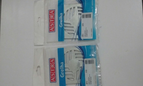 Grelha Quadrada 9,4cmx9,4cm Abs Cromado Gr14 Astra C/10pçs