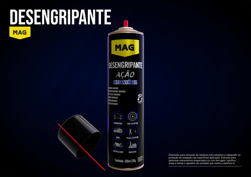 Kit 12 Desengripantes Mag P/ Limpeza Armas, Máq E Equip.