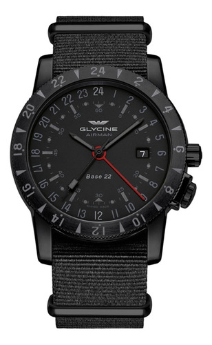 Relógio Glycine Airman Base 22 Gmt Automatic  Mistery 