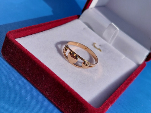 Anillo 3 Corazones Oro 18 Kilates 