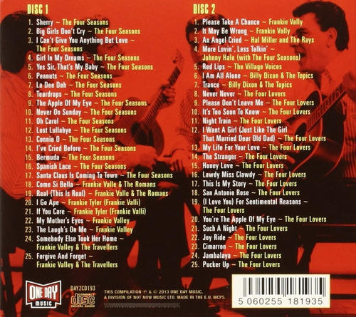 Frankie Valli & The Four Seasons The Anthology 2 Cd