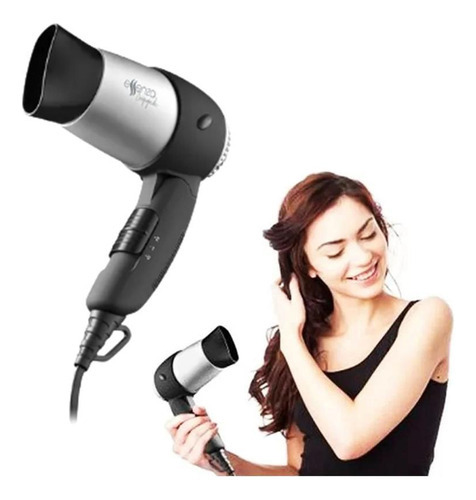 Secador Cabelo Portatil 1200w Ar Quente Para Cabeleleiro