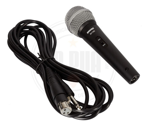 Imagen 5 de 8 de Micrófono Dinámico Vocal Shure Sv100 C/cable Xlr/plug