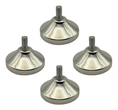 Imagen 1 de 5 de Set De 4 Niveladores Tornillo De Metal