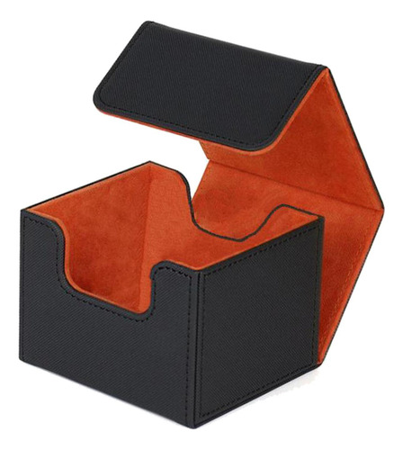 . Premium 130 Trading Card Deck Box Contenedor Con Naranja