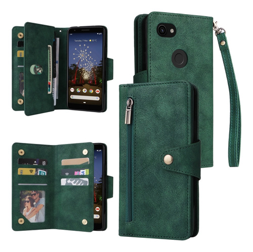 Funda De Teléfono De Cuero Para Google Pixel 3a