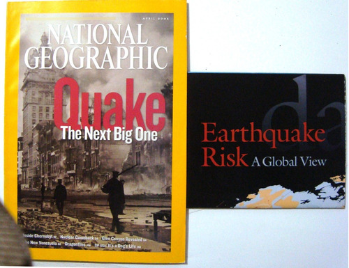 Mapa Nat Geo Terremotos Proximos Revista Completo 2006
