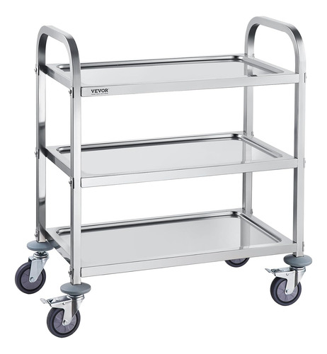 Carrito De Acero Inoxidable, Carrito De 3 Capas De Laborator
