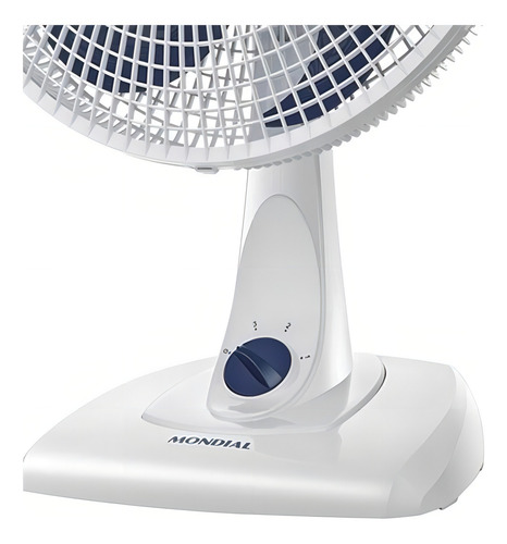 Ventilador de mesa Mondial Maxi Power V40w -, color del marco: blanco, color de las aspas, azul