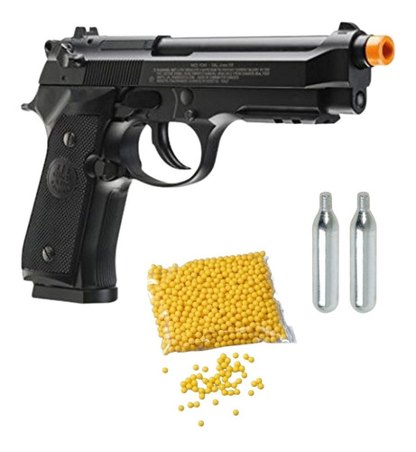 Marcadora Airsoft Co2 Beretta 92a1 Blowback Bbs 6mm Xtreme C