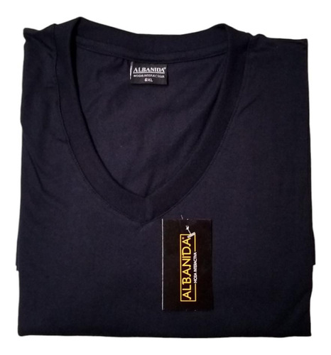 Color Liso En Cuello V Tallas Extras Desde 3xl A 7xl