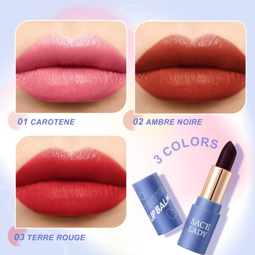 Jgo Bálsamo Labial Con Color Hidratante Natural Para Labios